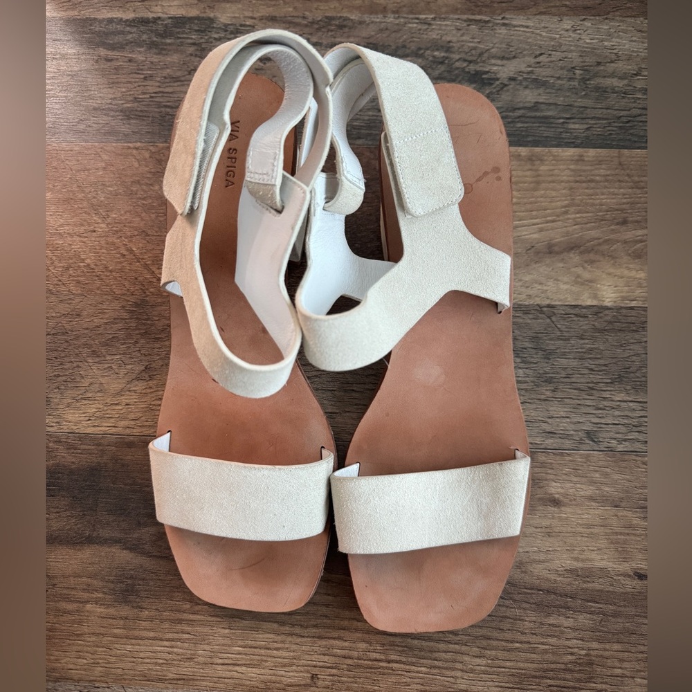 Via Spiga Leather Heels Sandals size 10 US / 40 EU